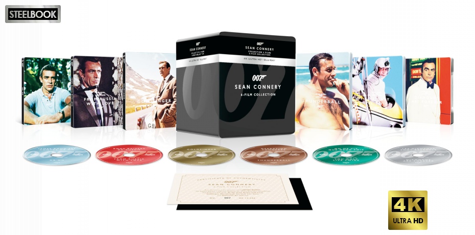 007 James Bond  Sean Connery Collection (steelbook) [6xBlu-Ray 4K]+[6xBlu-Ray]