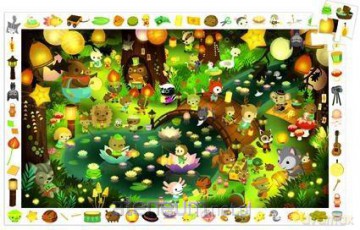 Przyjęcie w lesie [PUZZLE]