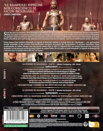 La Légende de Baahubali-Parties 1 et 2 [Blu-Ray]