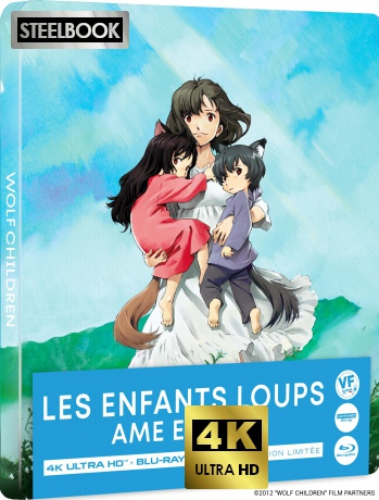 Wolf Children Ame and Yuki (Wilcze dzieci) (steelbook) [Blu-Ray 4K]+[Blu-Ray]