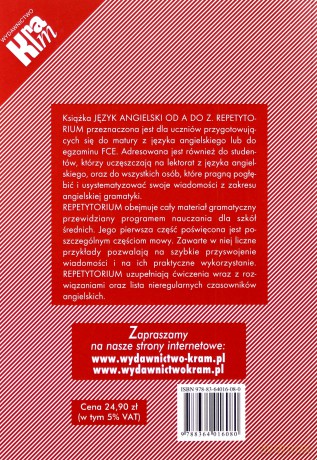 Repetytorium Od A do Z - Język angielski KRAM [KSIĄŻKA]