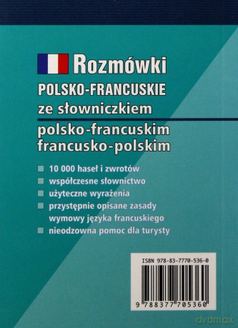 Rozmówki polsko- francuskie ze słowniczkiem [KSIĄŻKA]