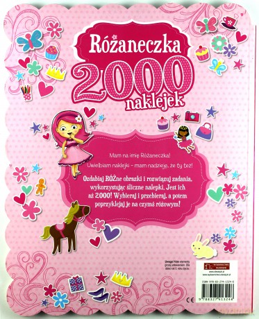 Różaneczka. 2000 naklejek. Superróżowe zabawy naklejkami [KSIĄŻKA]