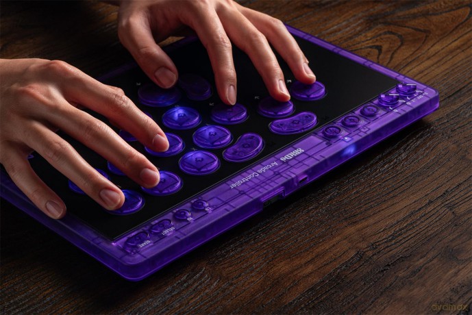 8Bitdo - Arcade Controller - Purple