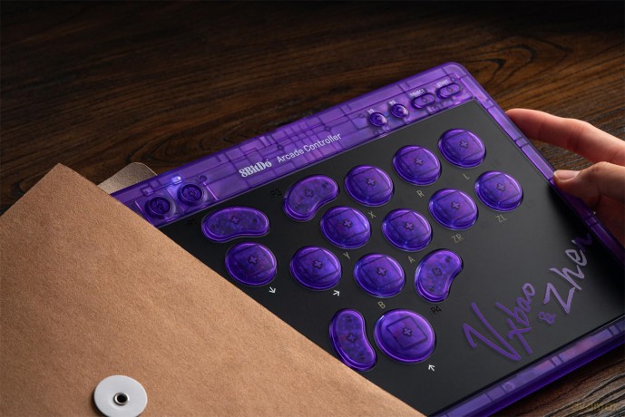 8Bitdo - Arcade Controller - Purple