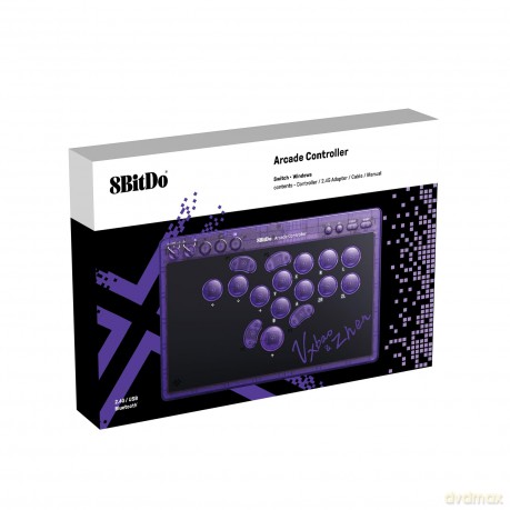 8Bitdo - Arcade Controller - Purple
