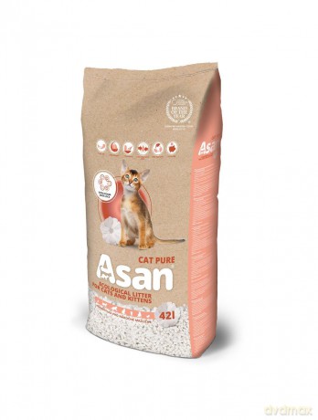 Asan - Cat Pure 42l - Ecological Catlitter 8kg
