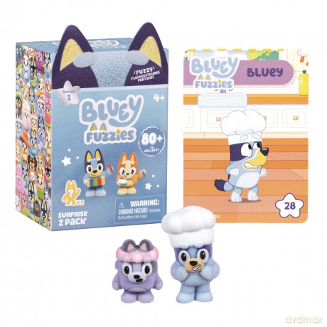 BLUEY Fuzzies - Mini Figures - 2 pack (90452) [FIGURKA]