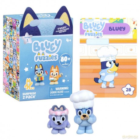 BLUEY Fuzzies - Mini Figures - 2 pack (90452) [FIGURKA]