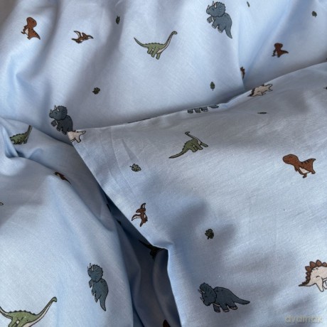 By Mats - Mini Dino Bed Linen Set - 100x140 cm x 40x45 cm (MAT279)