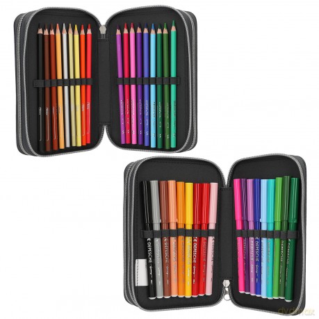 Dino World - Triple Pencil Case With LED Drone (0413981)