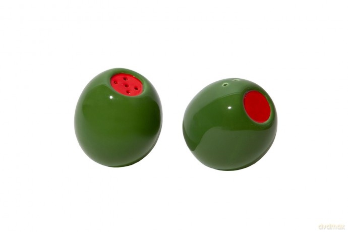 Doiy - Olivia Salt and Pepper Set - Green and Red