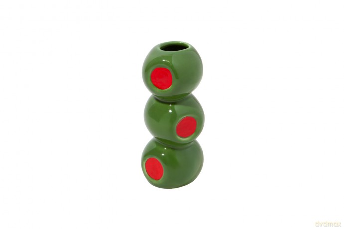 Doiy - Olivia Vase - Green and Red