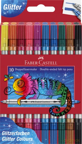 Faber-Castell - Double Tip Glitter Markers - 20 Asst. (151108)
