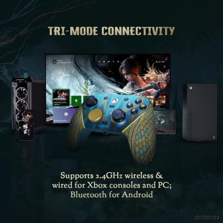 GameSir - G7 Pro Multiplatform Gamepad - Fallen Feather Wuchang - Green