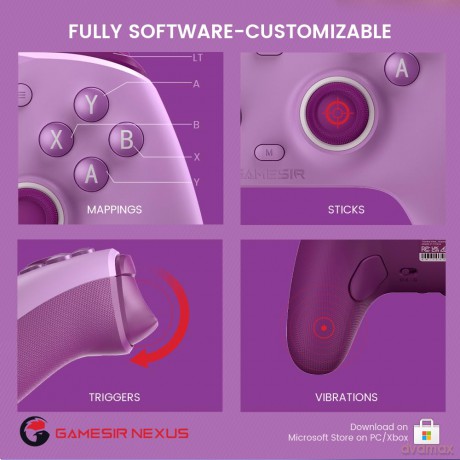 GameSir - G7 SE Multiplatform Gamepad (Hall-Effect Sticks) - Radiant Purple