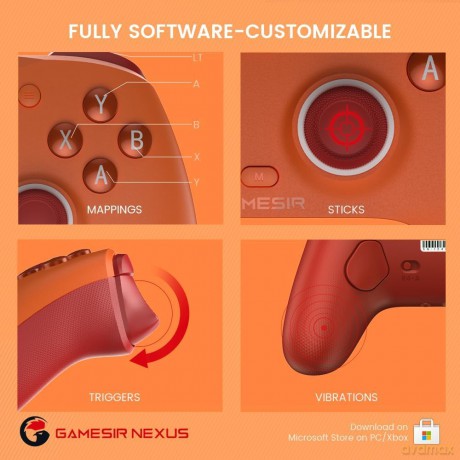 GameSir - G7 SE Multiplatform Gamepad (Hall-Effect Sticks) - Vibrant Orange