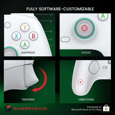 GameSir - G7 SE Multiplatform Gamepad (Hall-Effect Sticks) - White