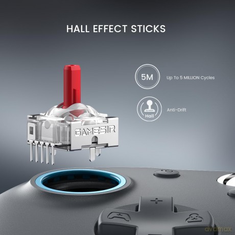 GameSir - G7 SE Multiplatform Gamepad Sporty Gray (Hall-Effect Sticks) - Gray