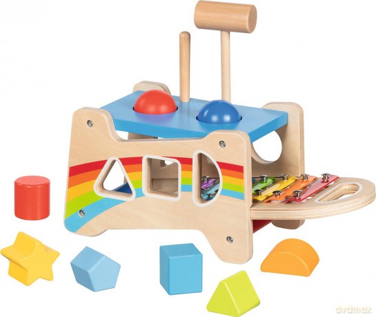 Goki - Hammer Bench with Xylophone and Sorting Function (58304)