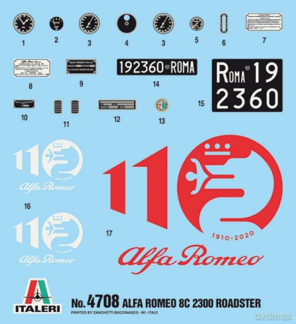 Italeri - Alfa Romeo 8C/2300 (1931-1933) (489586)