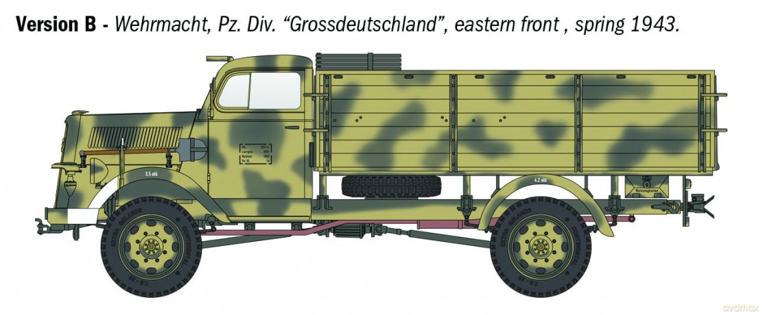 Italeri - Kfz. 305 Opel Blitz Typ A 4x4 (489847)