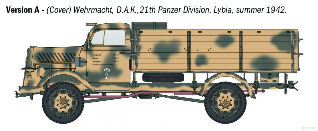 Italeri - Kfz. 305 Opel Blitz Typ A 4x4 (489847)