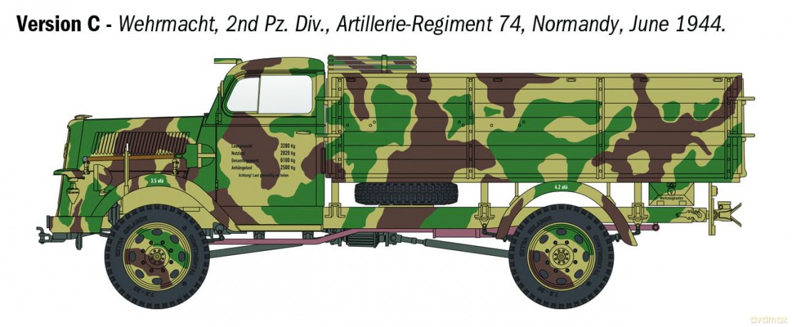 Italeri - Kfz. 305 Opel Blitz Typ A 4x4 (489847)