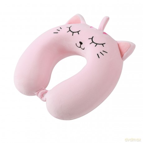 iTotal - Neck Pillow - Pink Cat - 33 a 30 a 10 cm