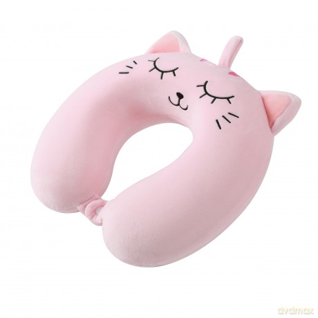iTotal - Neck Pillow - Pink Cat - 33 a 30 a 10 cm