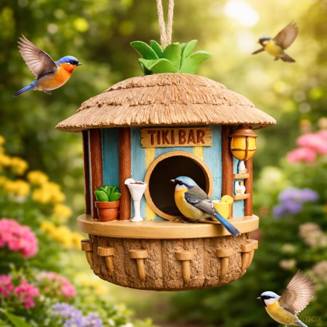 Mikamax - Tiki Bar Birdhouse