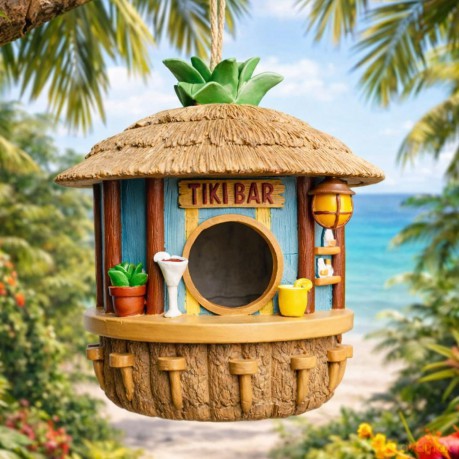 Mikamax - Tiki Bar Birdhouse