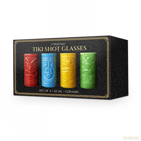 Kolorowe kieliszki tiki do shotów Mikamax - Tiki Shot Glasses