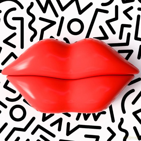 Mustard - Hot Lips Trinket - Red