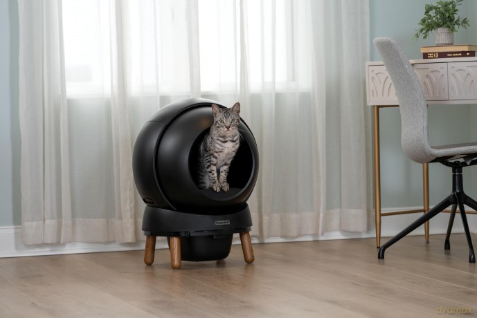 Petsafe - Ecom Smartspin Auto CatLitter Box robot - 53 x 49 x 47cm - Black