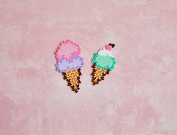 Plus Plus - Puzzle By Number Ice Cream Cones (4346)