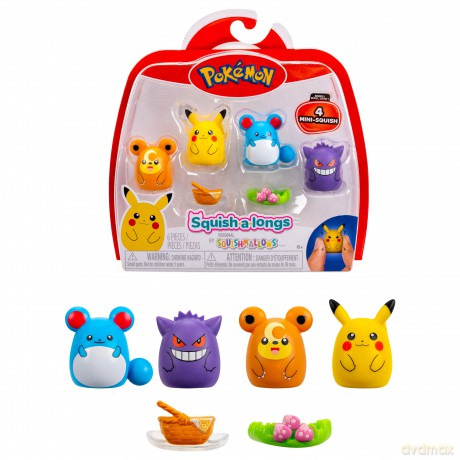 Pokemon - Squishalongs 4 PK Pikachu/Gengar (SQAL0069) [FIGURKA]