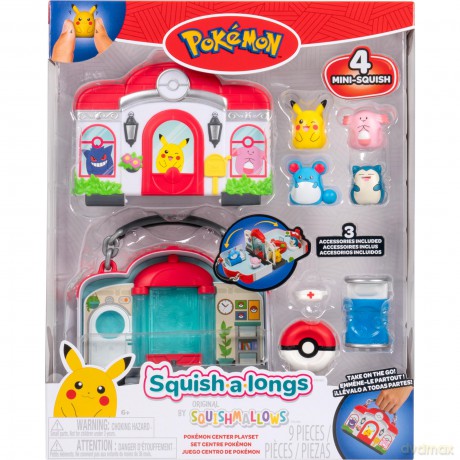 Pokemon - Squishalongs Pokemon Center Playset (SQAL0071) [FIGURKA]