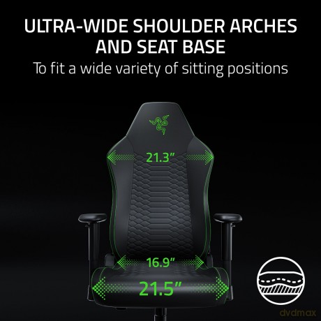 Razer - Iskur V2 X Newgen - Black/Green