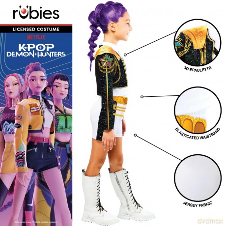 Rubies - K-Pop Classic Rumi Golden Costume -(134-140 cm)