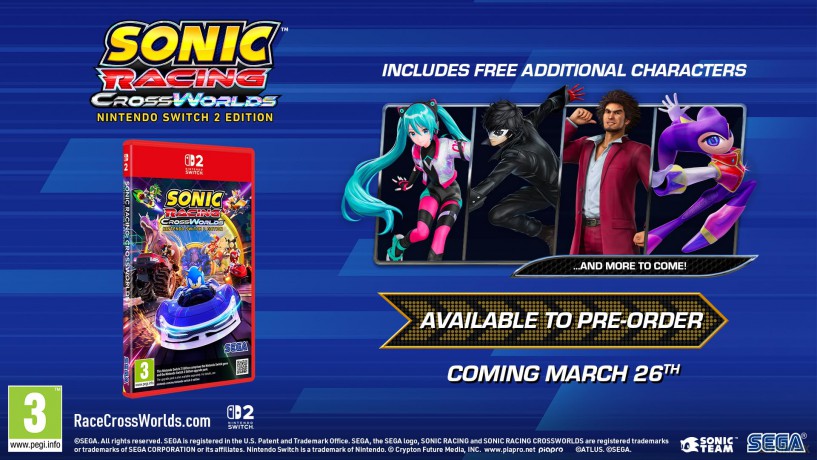 Sonic Racing: Crossworlds [GRA SWITCH 2]