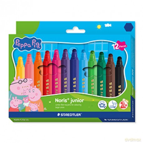 Staedtler - Peppa Pig Pens - 12 pcs Assorted (329 C12 L1)