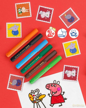 Staedtler - Peppa Pig Pens - 12 pcs Assorted (329 C12 L1)