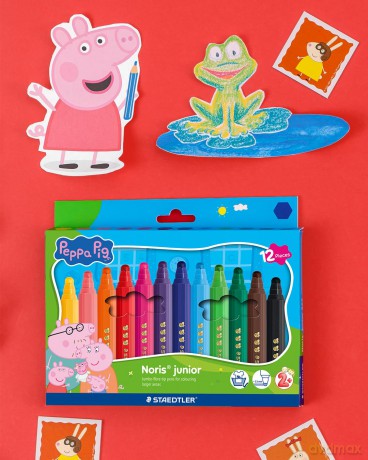Staedtler - Peppa Pig Pens - 12 pcs Assorted (329 C12 L1)