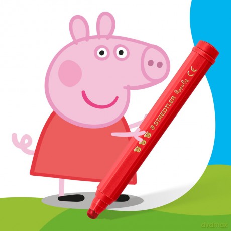 Staedtler - Peppa Pig Pens - 12 pcs Assorted (329 C12 L1)