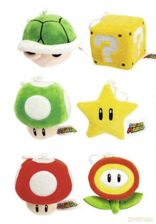 Super Mario - Collectible Plush w. bag clip (109231541)