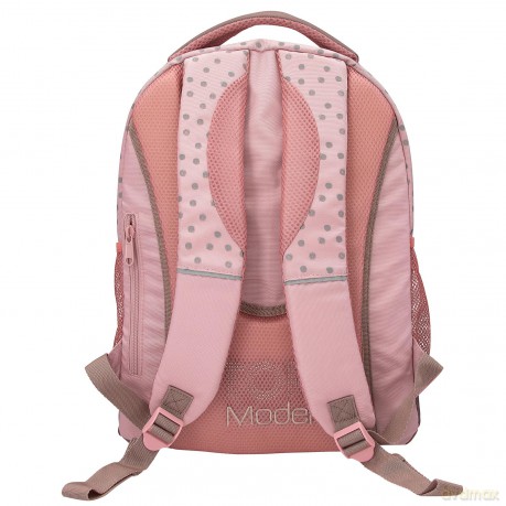 Topmodel - School Backpack DOTS - Rose with Grey Dots