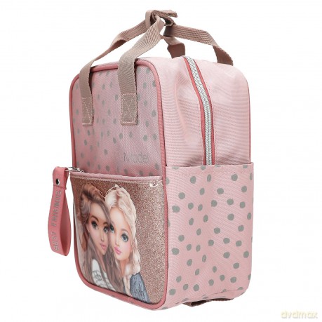 Topmodel - TOPModel Backpack DOTS - rose with grey dots - Small