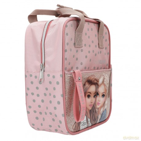 Topmodel - TOPModel Backpack DOTS - rose with grey dots - Small