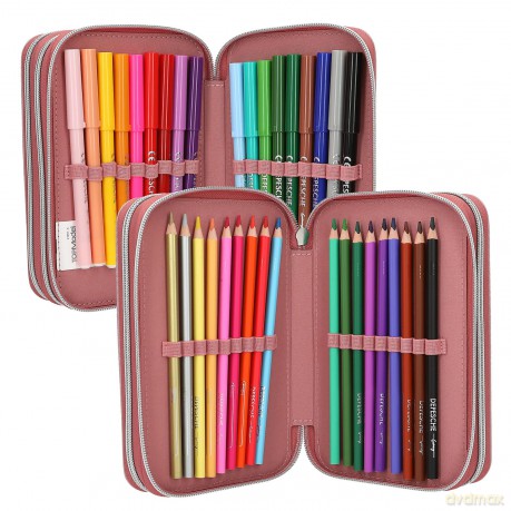 Topmodel - Triple Pencil Case - DOTS